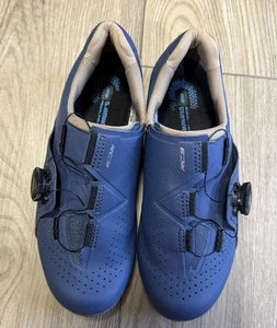 Zapatos de ciclismo Shimano RC300 talla 6,5 boa 3 pernos sin clip azul marino para mujer - Imagen 1 de 15