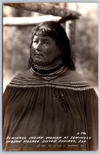 K41/ Silver Springs Florida RPPC Postcard c40-50s Seminole Native Indian 28 - Picture 1 of 2