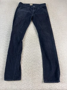 Pantalones de pana J.Crew para hombre 30x32 azul marino 484 calce ajustado 5 bolsillos elásticos - Imagen 1 de 10