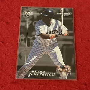 1996 UD "Best Of A Generation" TONY GWYNN Card #377 EX Padres - Bild 1 von 2