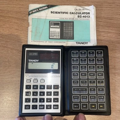 Vintage Tandy Scientific Calculator Model EC-4013 Solar Powered ~ Made In Japan - Image 1 of 4