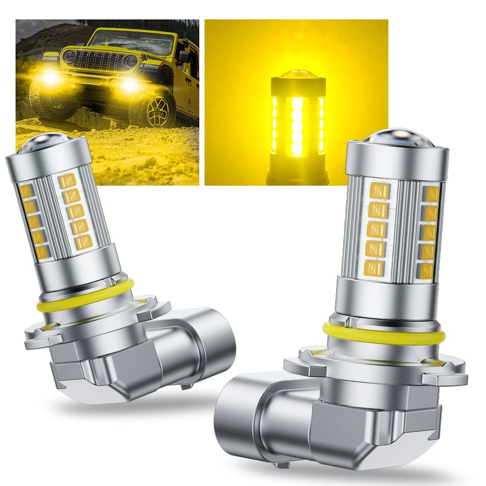 For Subaru Impreza 2008-2011 2PC Golden Yellow 9006 LED Fog Light Bulbs Lamp 11W - Image 1 of 4