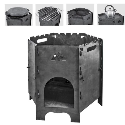 OLYMP HANDELS GMBH Utschak Outdoorkamin Feuerofen Feuerstelle Campingkocher mit Tragetasche für Kes