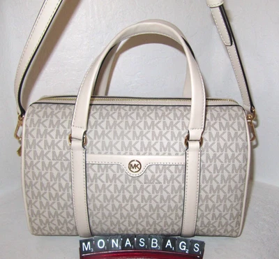 Michael Kors средний путешествий спортивная сумка свет кремовый подпись сумка с Ярлыками $458 - Изображение 1 из 4