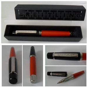 Breitling Uhrenstift - Breitling Orange Resin & Edelstahl poliert - Neu - Bild 1 von 18