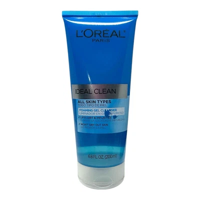 Gel limpiador facial en espuma L'Oreal Paris Ideal Clean para todo tipo de piel 6,8 oz Foto 1 de 2