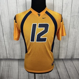 Nike NCAA West Virginia Mountaineers Jugend Large gold/blau #12 Fußball Trikot - Bild 1 von 8