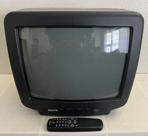 Vintage, Sanyo, 13” DS13710, CRT Tube TV, Gaming, Retro Television w/ Remote - Picture 1 of 13