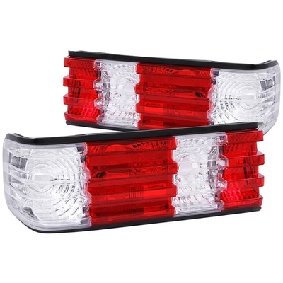 Chrome Red/Clear Lens Tail Light Assembly for 1986-1991 Mercedes-Benz 420SEL - Image 1 of 3