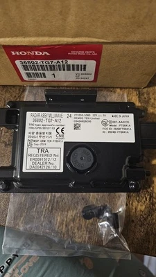 Honda 2019-2022 genuino - Subconjunto de radar 36802-TG7-A12 Foto 1 de 4