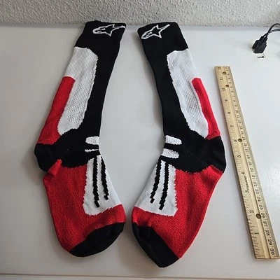 Calcetines Alpinestars Road Racing Sobre el Tobillo Talla S-m Largos Nuevos Nunca Usados 1 Par Foto 1 de 3
