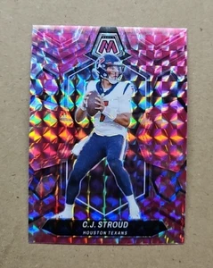 C.J. Stroud - Houston Texans - 2024 Mosaic - Camo Pink Prizm Parallel - #85 - Picture 1 of 2