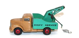 Dinky 430 G Commer Wrecker Breakdown Lorry Tan/ Green w Windows 1954 VG A - Picture 1 of 6