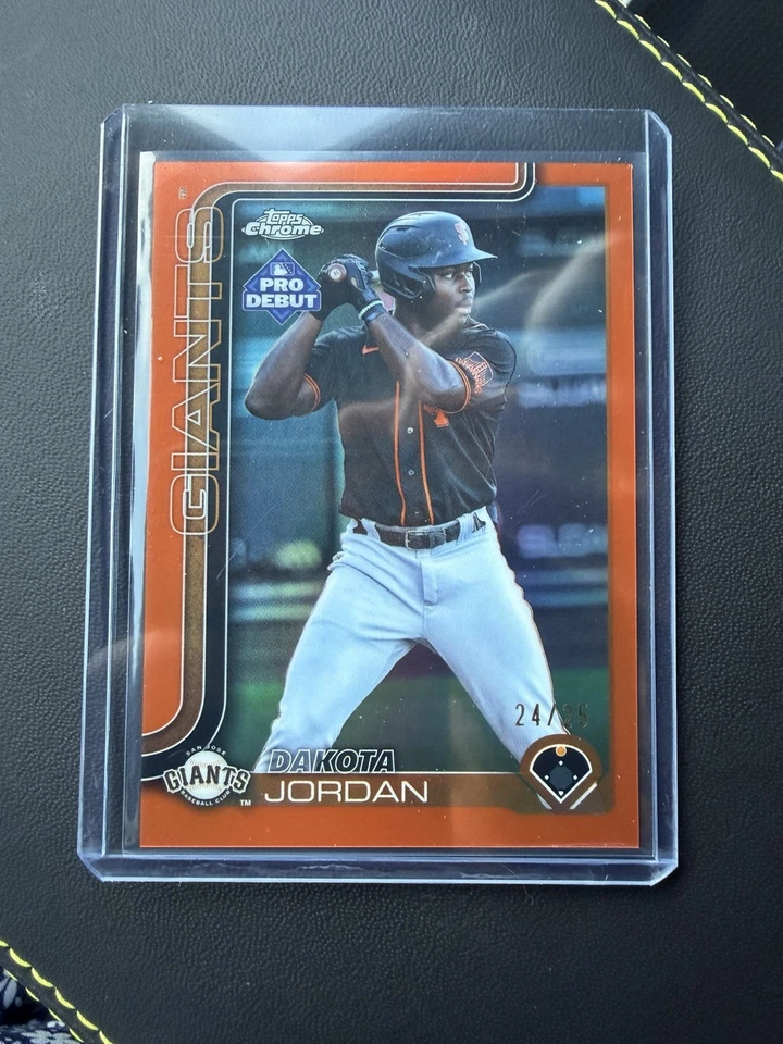 2025 Topps Pro Debut Dakota Jordan /25 Chrome Ssp - Image 1 of 2