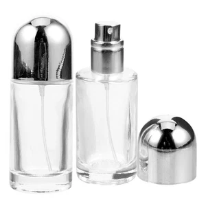 2 Piezas Botella de Perfume Viaje Recargable Vidrio Transparente Atomizador Mini Botellas - Imagen 1 de 12