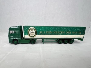 Vintage Licher Bier Werbung Traktor und Anhänger Druckguss scharfe Räder (H) - Bild 1 von 17