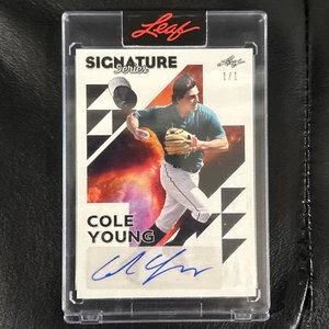 2024 Leaf Signature Series Auto 1/1 Cole Young - Picture 1 of 3