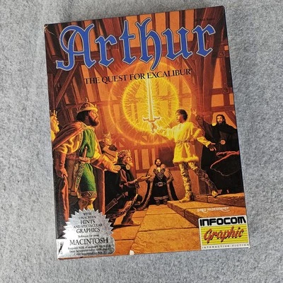Arthur The Quest for Excalibur 1989 Infocom Apple Macintosh Computer Game 3.5" - Image 1 of 4