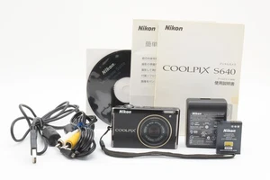 [COMO NUEVA] Cámara digital compacta Nikon Coolpix S640 negra 12,2 MP de Tokio JAPÓN - Imagen 1 de 12
