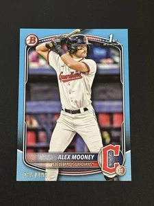 2025 Bowman Alex Mooney 1st Bowman 295/499 Sky Blue #BP-149 Cleveland Guardians - Bild 1 von 2