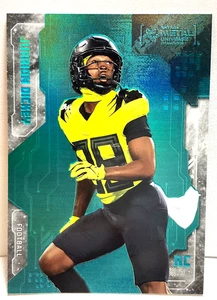 Jurrion Dickey 2024 UD SkyBox Metal Universe Aqua #60 RC Oregon - Picture 1 of 2