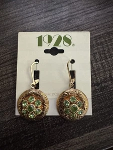 1928 14k Gold Dipped Earrings - Picture 1 of 2