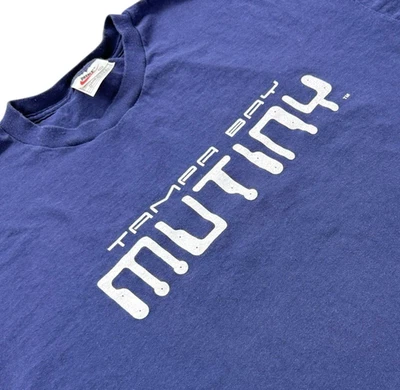 Camiseta De Colección Nike Tampa Bay Mutiny MLS 90s Fútbol Azul Hecha en EE. UU. Foto 1 de 4