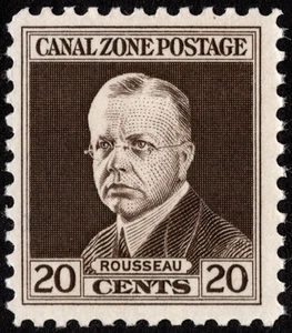 Canal Zone Stamp Scott # 112 Mint NH - 20 Cents Dark Brown Harry Rousseau Issue - Picture 1 of 1