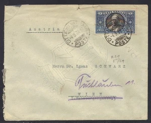 ITALY VATICAN 1934 Sc. # 29 TIED VATICAN CITY TO VIENNA - Picture 1 of 2