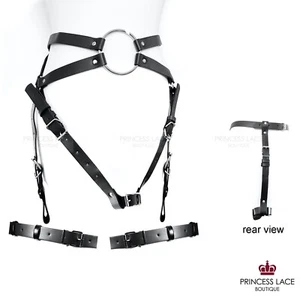 UK Size 6-30+ Bondage Magic Wand Straps Forced Orgasm belt Leather Harness Plus - Picture 1 of 18