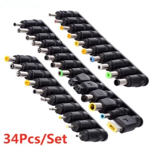 34PCS/8PCS 5.5mmx2.1mm DC AC Power Adapter Tips Connector Power Jack - Picture 1 of 8