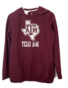 NCAA Texas A&M Aggies Women's Go-to Hoodie Americana Heart Sweatshirt Large,...