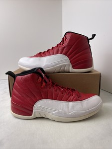jordan 12 red and white