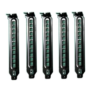 Black PCI Chassis Slot Covers Bracket with Screws, Dust Filter Blanking Plate - Afbeelding 1 van 8
