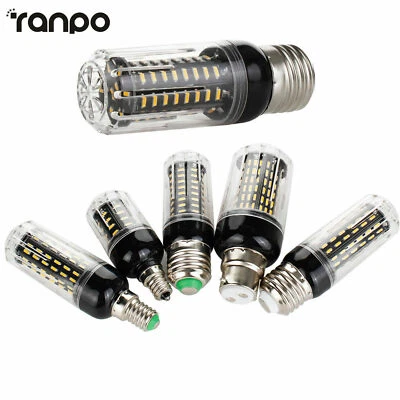 E26 E27 E12 12W 20W 25W 30W 36-138Leds LED Corn Bulb 4014 SMD Light Lamp SS270 - Image 1 of 4