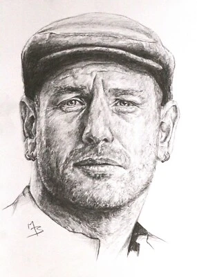 Corey Taylor Original Lápiz Sobre Papel Dibujo Fotorrealista Foto 1 de 3