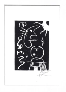Joan Miro Signed Original linocut hand printed from original block - Picture 1 of 9