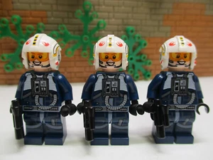 (O2/41) Lego STAR WARS 3x sw0801 Rebel Pilot Y-Wing from 75162 - Picture 1 of 3