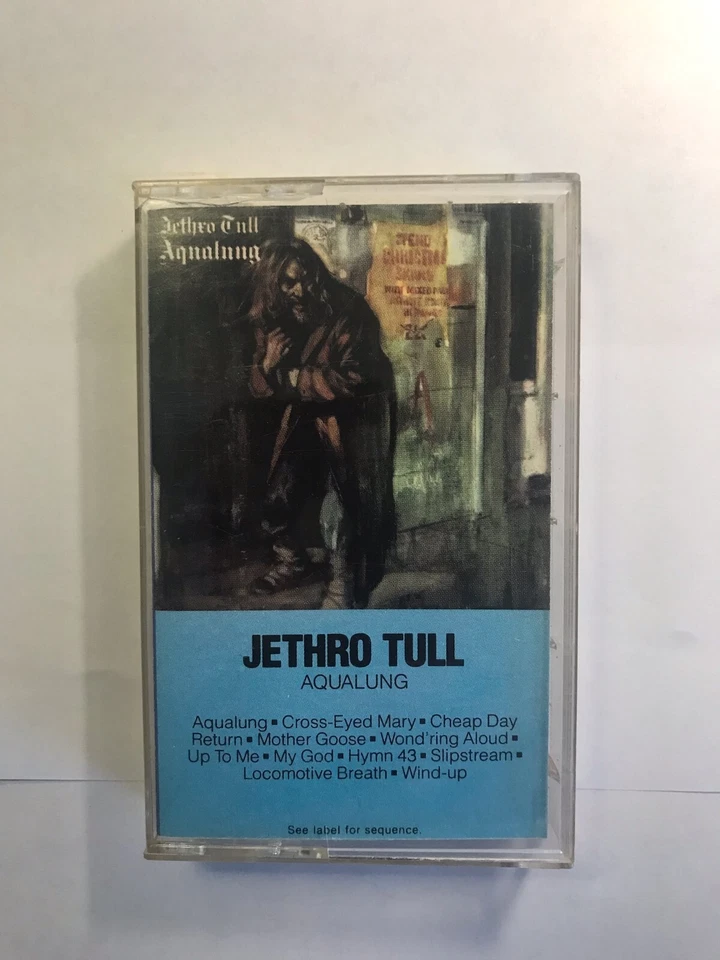 Vintage 1973 Jethro Tull Aqualung Cassette Tape Foto 1 de 1