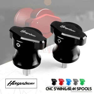 M8 Motorcycle Swingarm Spools Stand Bobbins for Suzuki Hayabusa GSX1300R 1300 - Picture 1 of 9