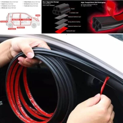 52.5ft Car Rubber Seal Strip Trim Molding Door Edge Lock Protector Weather Strip - Image 1 of 4