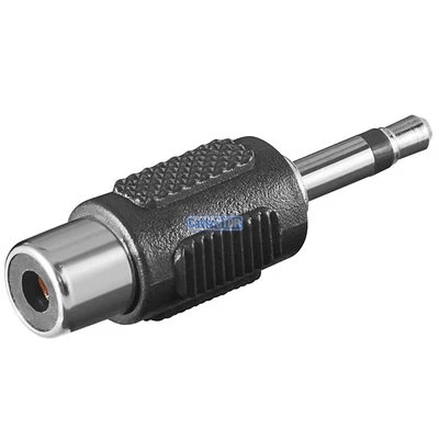 3.5mm MONO Mini Jack Plug to RCA Phono Female Socket Audio Cable Adapter - Image 1 of 2