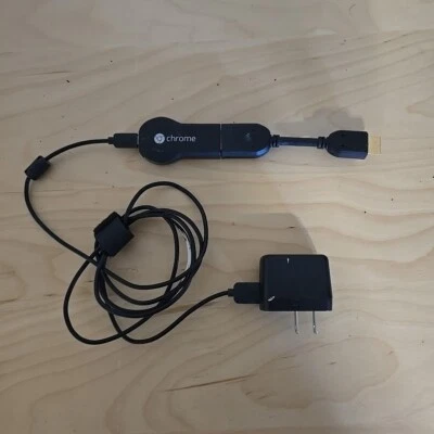 Google Chromecast (1st Generation) Streaming Media Player - H2G2-42 (Black) - Image 1 of 4