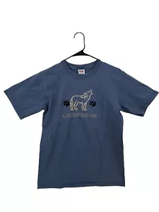 Vtg Albuquerque NM Embroidered Wolf & Prints Travel Souvenir T Shirt SZ S - Picture 1 of 7