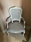 French Style Vintage Rustic Rattan Chair