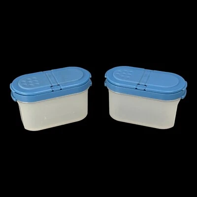 Tupperware Spice Container Shake or Pour Lid 1843-30 Small Vtg Set of 2 READ - Image 1 of 4