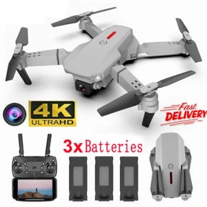 Drone X Pro FPV 4K HD WIFI Dual Camera 3 Batteries Foldable Selfie RC Quadcopter - Picture 1 of 12