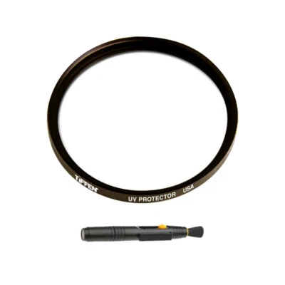 Tiffen 52mm UV Protector Lens Filter with Lens Cleaning Brush Tool Bundle - Image 1 of 3