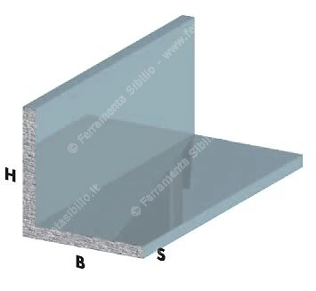 Profilo angolare 25X25X1 all. brillante 2 mt ARCANSAS A/853/93 - Immagine 1 di 1