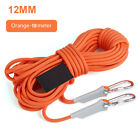 Heavy Duty Rock Climbing Rope Survival Cord 30M Outdoor Safety 12mm 2100kg UK